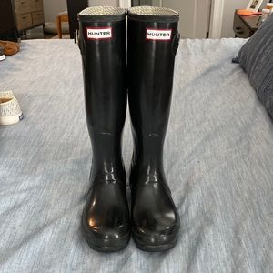 Tall hunter rain boots
